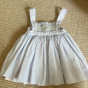 Seersucker dress- Proper Peony